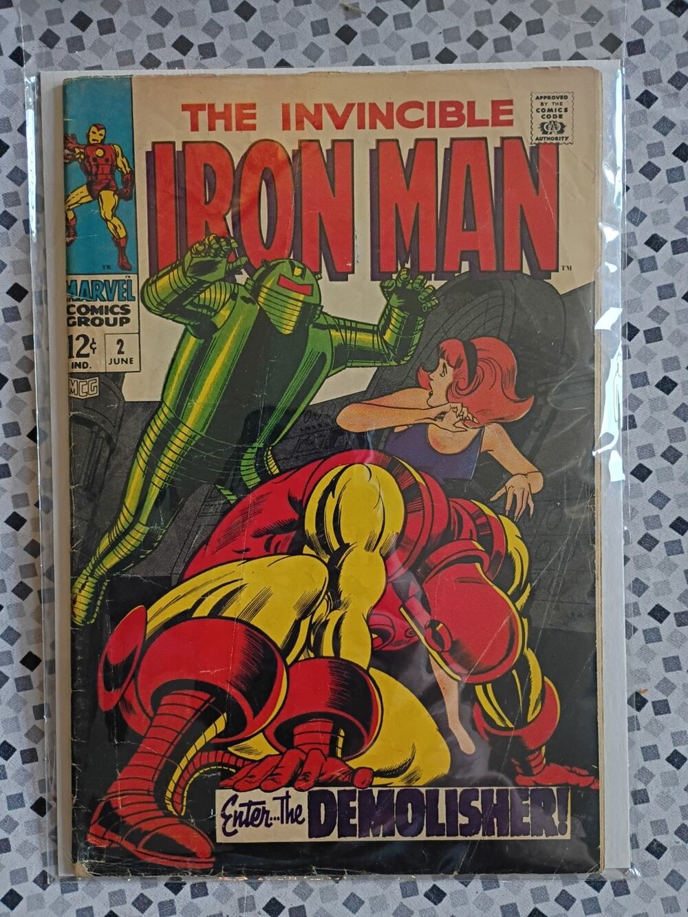 The Invincible Iron Man #2 (1968) 1st App Demolisher Janice Cord Silver Age GD